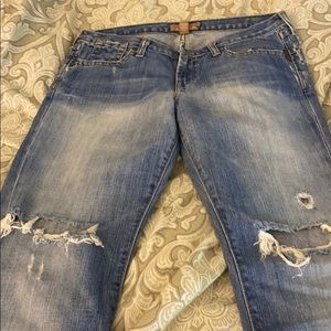Abercrombie and Fitch distressed jeans